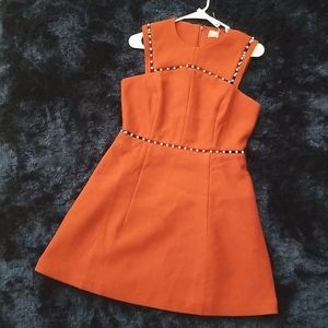 🚚MOVING🚚NWT ASOS Rust Studded Cut-Out Dress